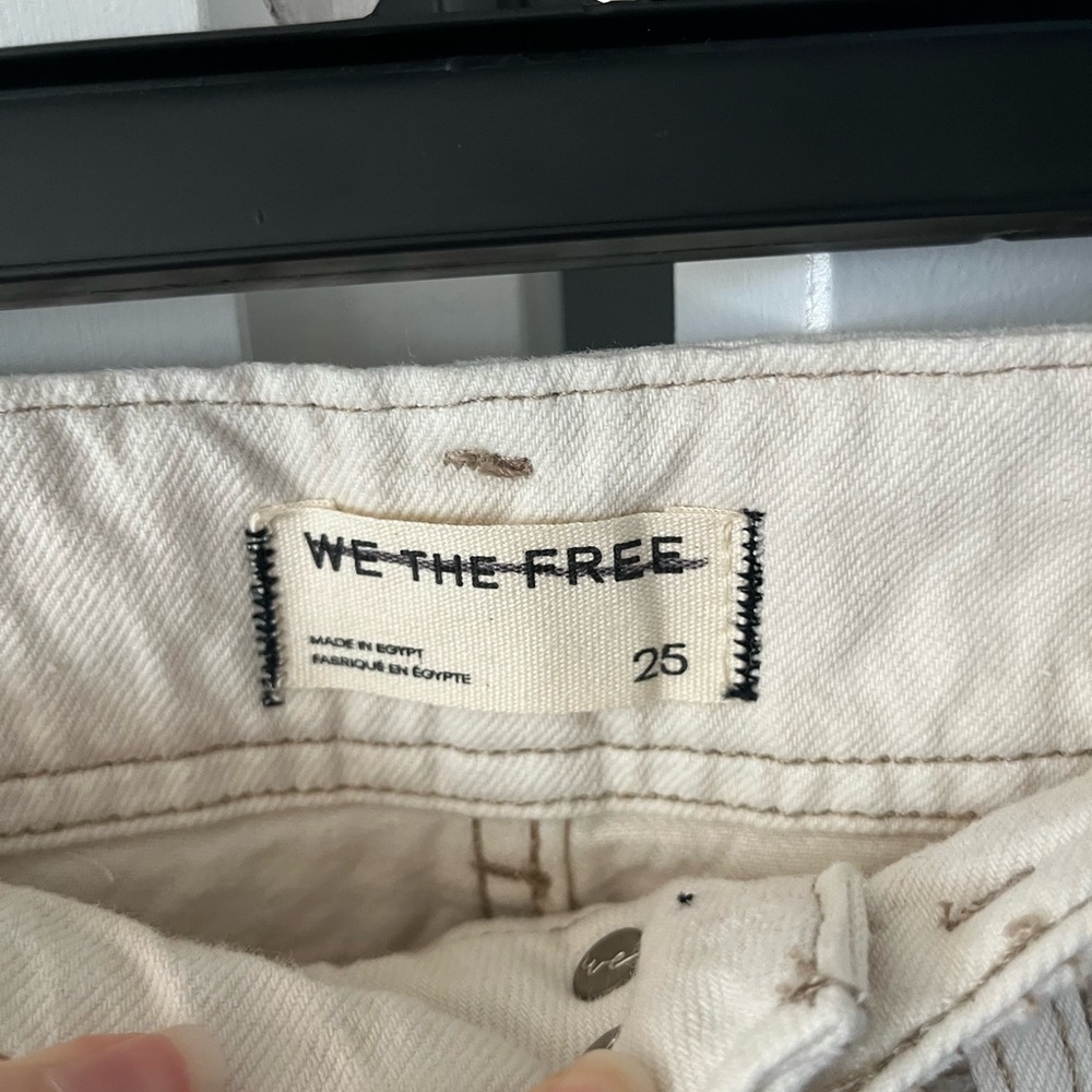 Free People Aster Straight Ivory Jeans - Picture 6 of 7